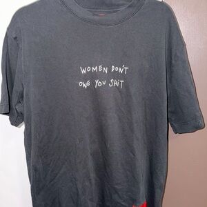 CHNGE Black T-Shirt with Red Accents